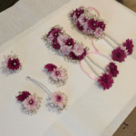 Imported flowers Magenta & Pink theme Jewelry Set