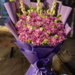 Purple 💙  theam with Tuberose  Mixed Bouquet