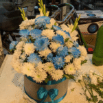 Blue and Whit Box Arrangement bouquet