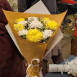 Elegant Yellow and White Chrysanthemum  theme 💐