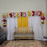 Back stage wilth Multi-Color Flower