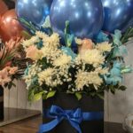 Special imported bouquet with balloon's 🎈 & imported Flowers