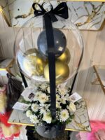Balloons box bouquet black and gold 🪙 theam looking very classic - Image 3