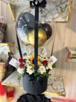 Balloons box bouquet black and gold 🪙 theam looking very classic