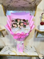 *"Make every moment feel special with our  Elegance Bouquet  Pink & white 🤍 theam best gift for giral s - Image 3