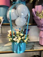 Balloons bouquet with chocolates