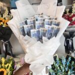 Money bouquets with different colours & designs